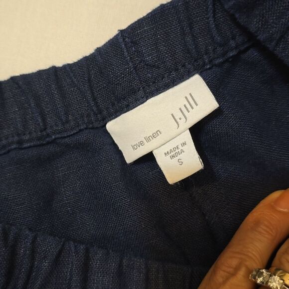 J. Jill love linen cropped pants size small - Picture 6 of 9